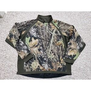 Scent Blocker 1/4 Zip Mens Camo Pullover Jacket Size Large